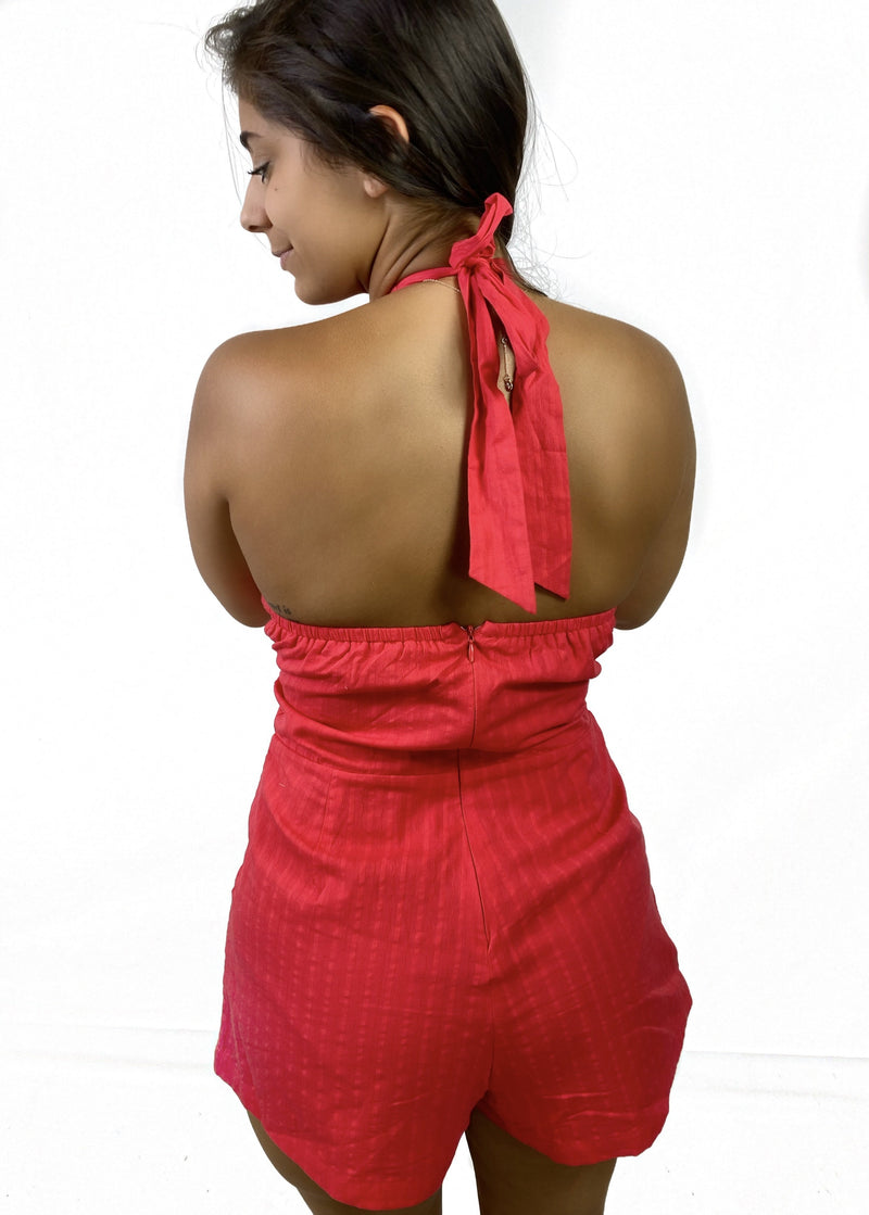 Hooked on Love Halter Romper