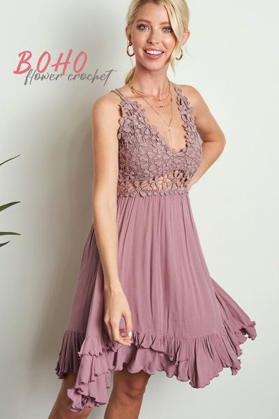 Flower Crochet Breeze Dress