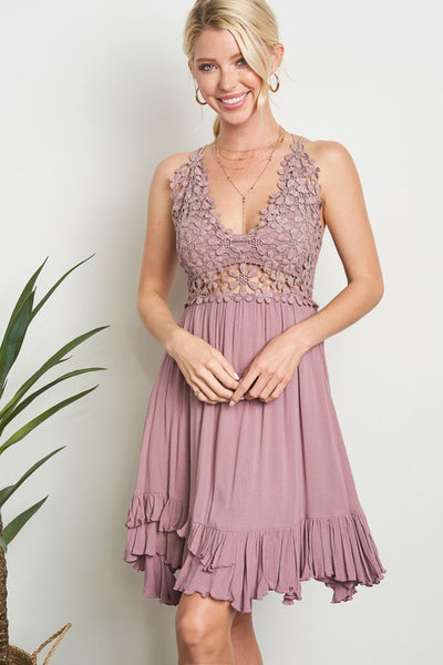 Flower Crochet Breeze Dress