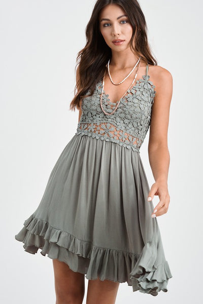 Flower Crochet Breeze Dress