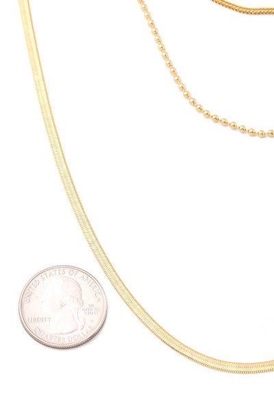 Dainty Layered Mixed Chain Necklace