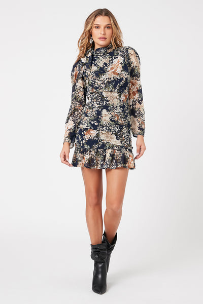BRIGITTE FLORAL MINI DRESS