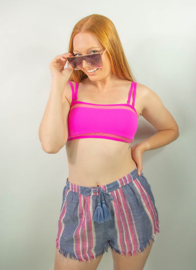 Tie Waist Beach Shorts