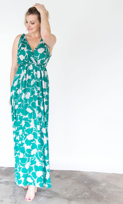 Gorgeous in Green Maxi Dress
