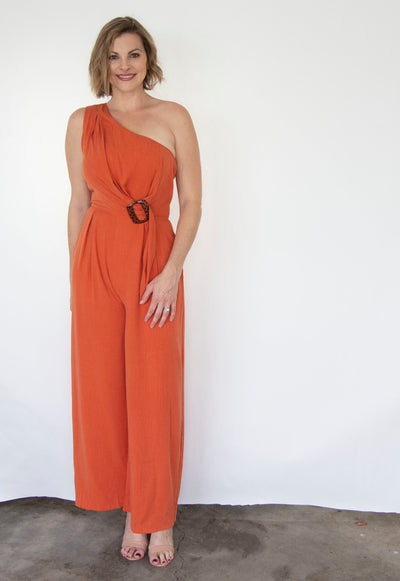 One Shoulder Jumpsuit