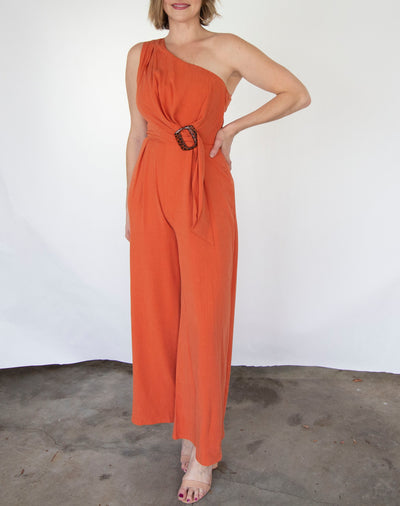 One Shoulder Jumpsuit