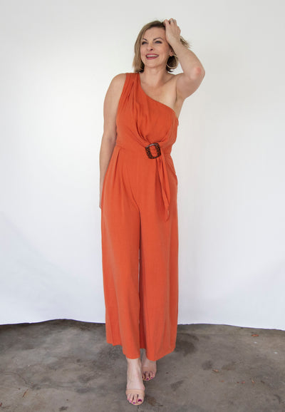 One Shoulder Jumpsuit