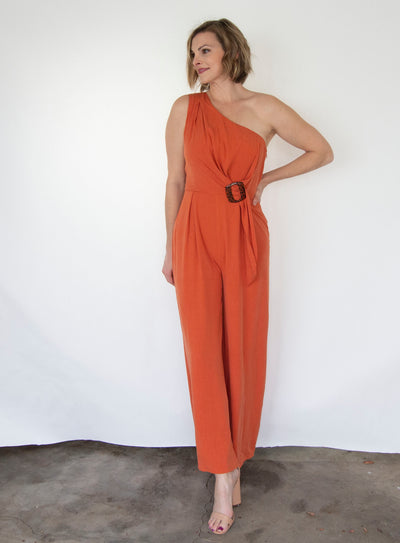 One Shoulder Jumpsuit