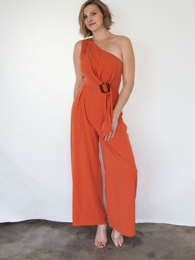 One Shoulder Jumpsuit