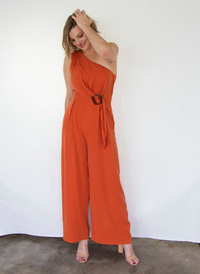 One Shoulder Jumpsuit