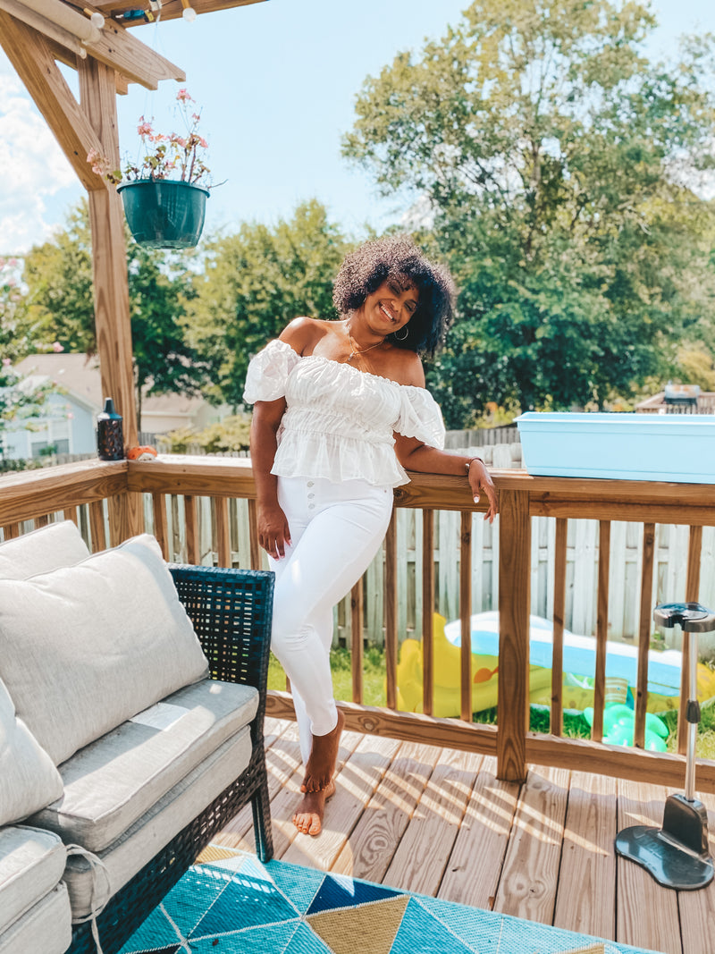 Button Down Skinny Jeans