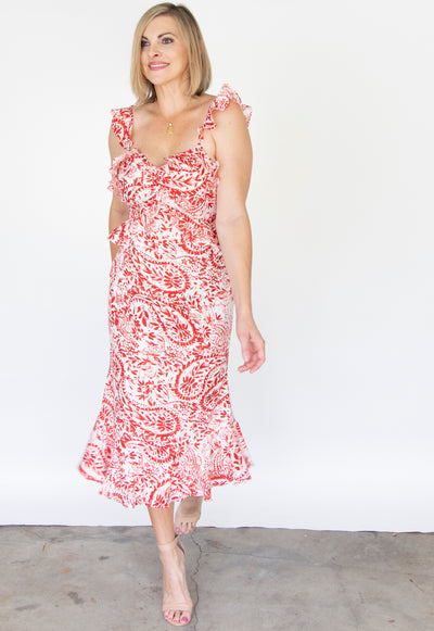 Landon Ruffle Dress by Lucy Paris