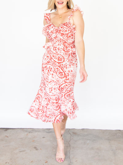 Landon Ruffle Dress by Lucy Paris