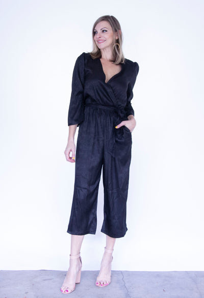 Rose Puff Sleeve Jumpsuit