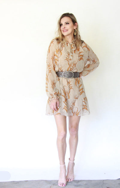 Dark Florals Mini Dress