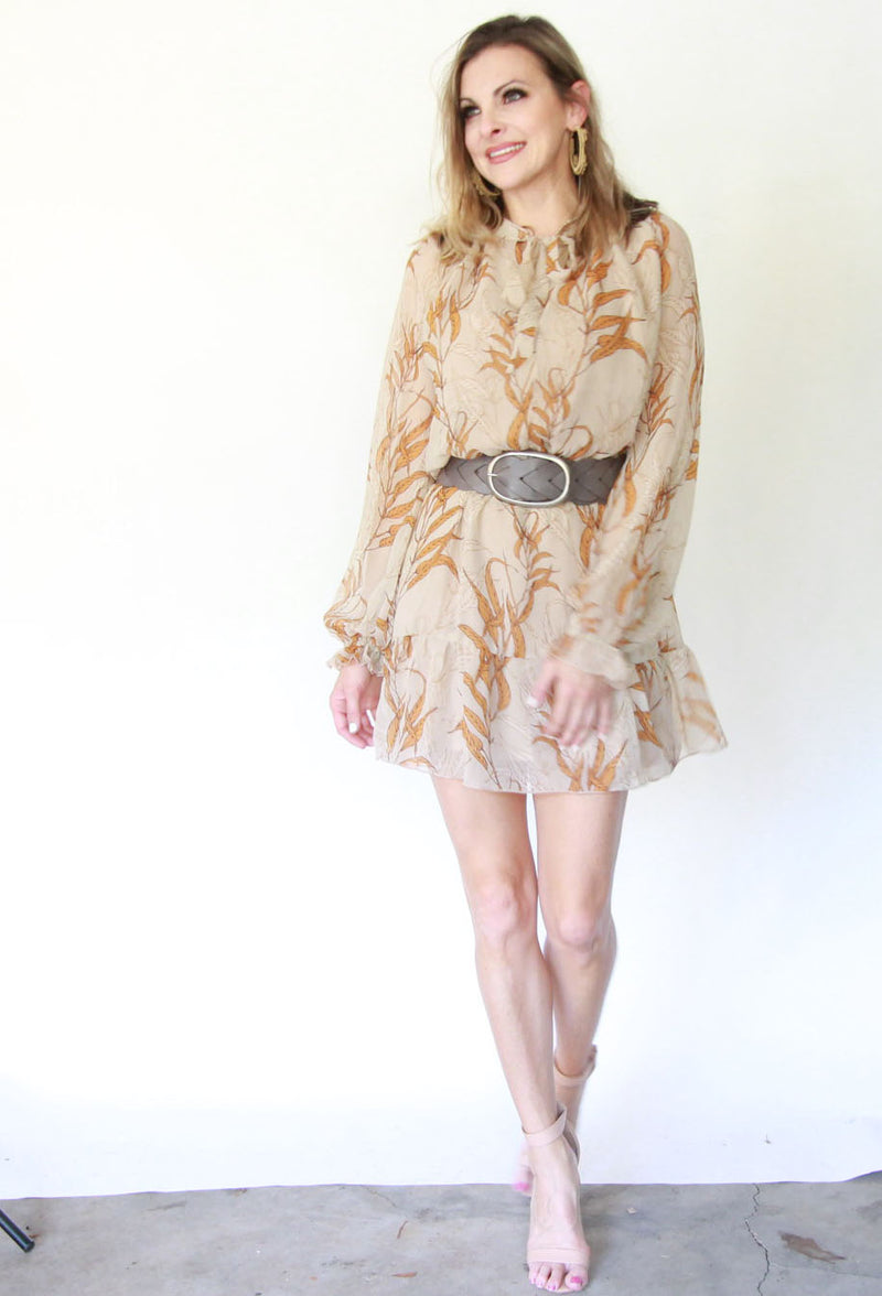 Dark Florals Mini Dress