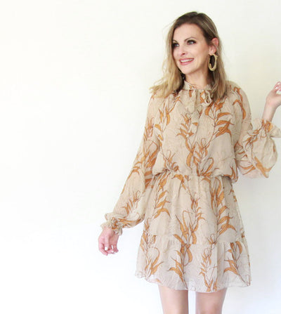 Dark Florals Mini Dress