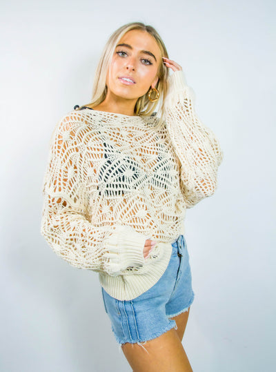 Loose Knit Beach Sweater