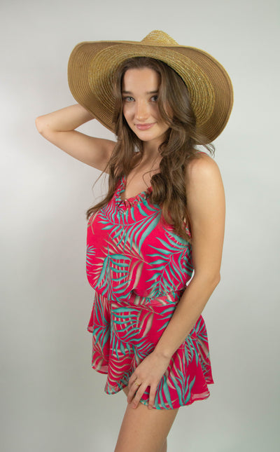 Tropical Print Swing Shorts