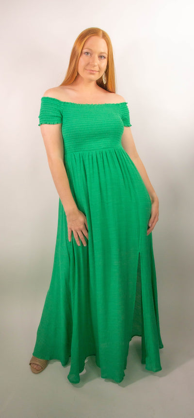 Off Shoulder Maxi Dress