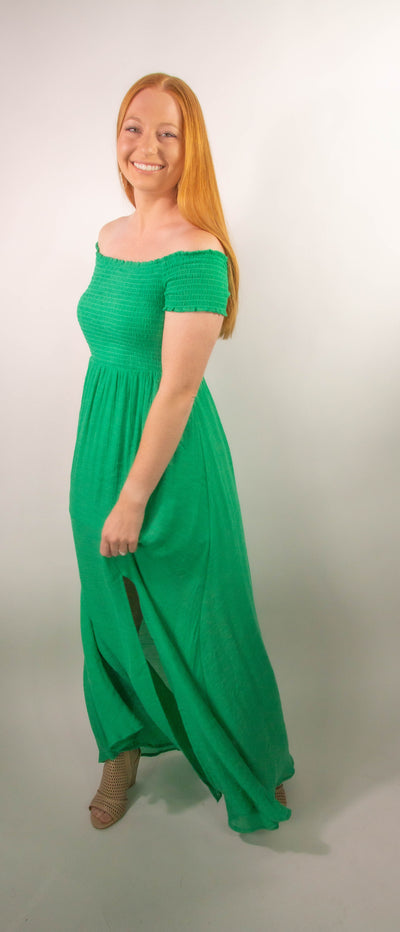 Off Shoulder Maxi Dress