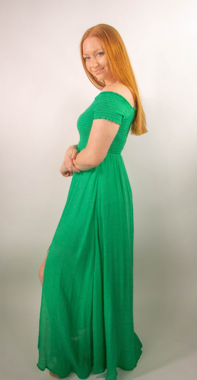 Off Shoulder Maxi Dress