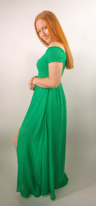 Off Shoulder Maxi Dress