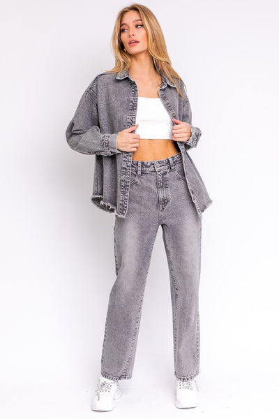 HIGH RISE STRAIGHT JEANS