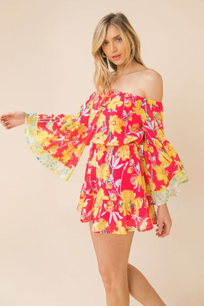 Flying Tomato Printed Woven Romper