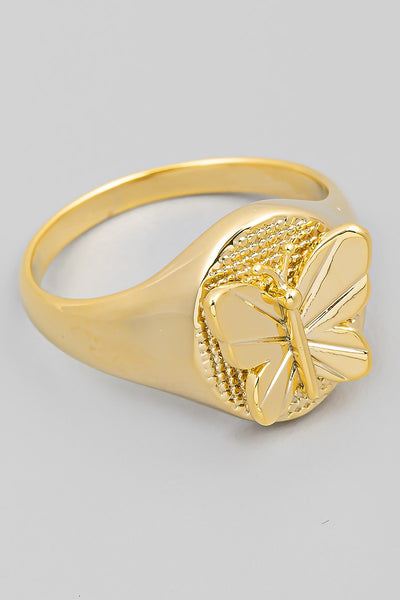 Butterfly Signet Ring