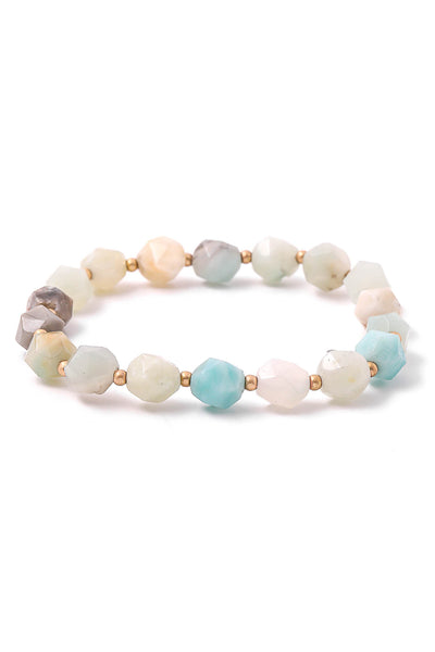 Stretchable Faceted Bead Bracelet