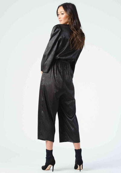 Rose Puff Sleeve Jumpsuit