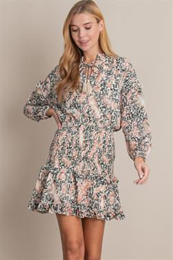 Ambiguous Animal Mini Dress