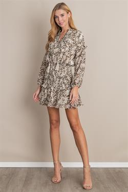 Ambiguous Animal Mini Dress