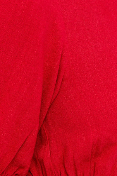 BALLOON SLEEVE WAIST CUTOUT MINI DRESS