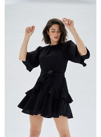 FATIMA FRILL MINI DRESS by minkpink