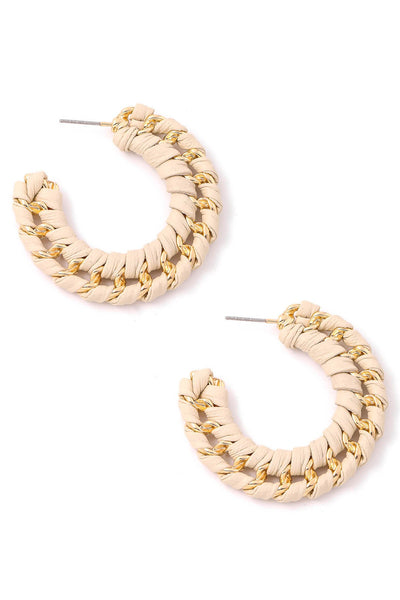 Braided Crochet Hoop Earrings