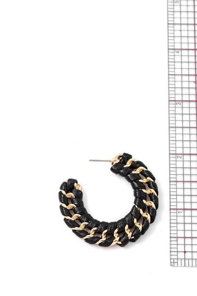 Braided Crochet Hoop Earrings