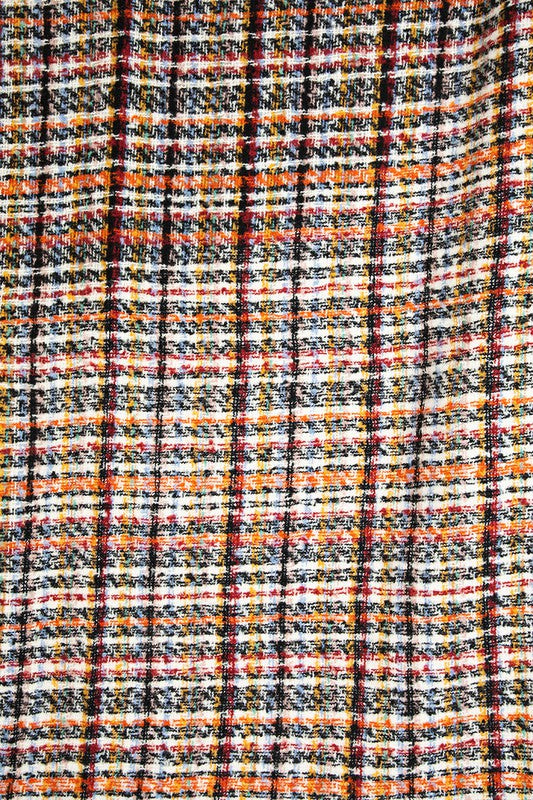 Plaid Pattern Infinity Scarf