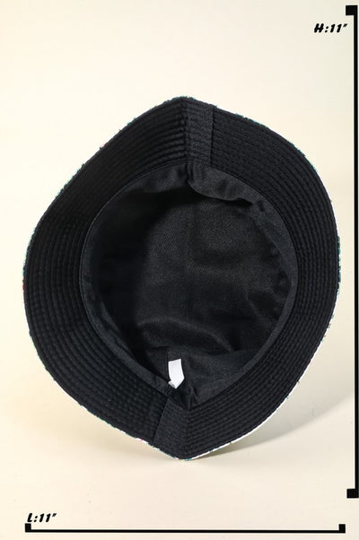 Palm Trees Print Bucket Hat