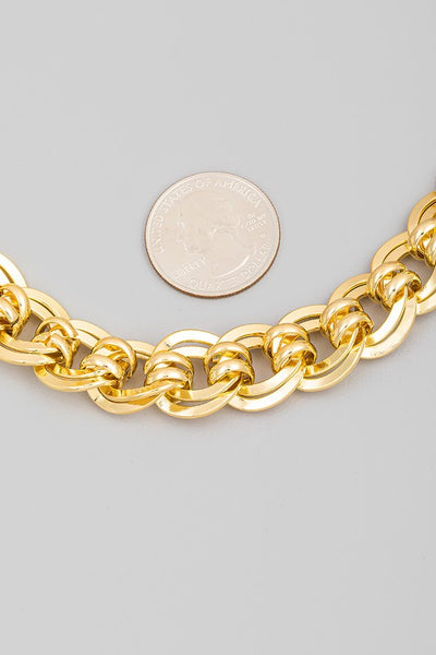 Bulky Chain Link Statement Necklace