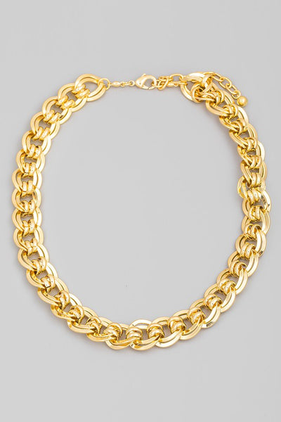 Bulky Chain Link Statement Necklace