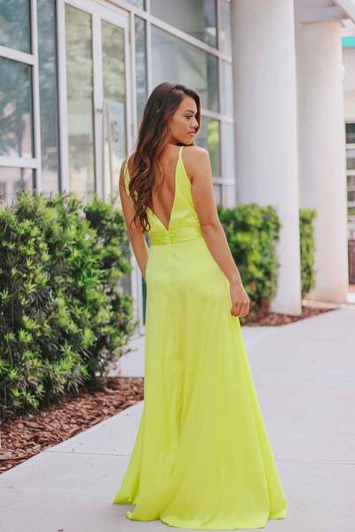 Satin Twist Split Hem Maxi