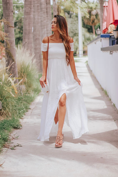 Off Shoulder Maxi Dress