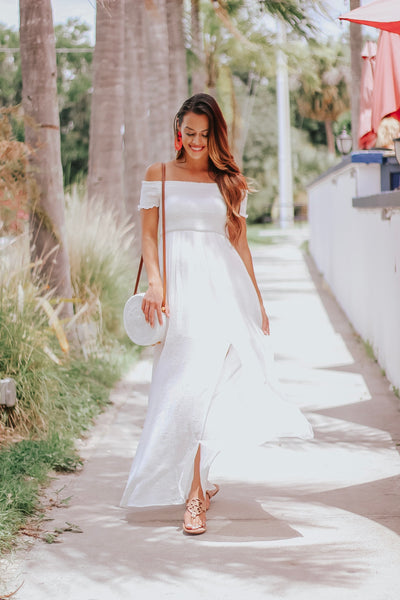 Off Shoulder Maxi Dress