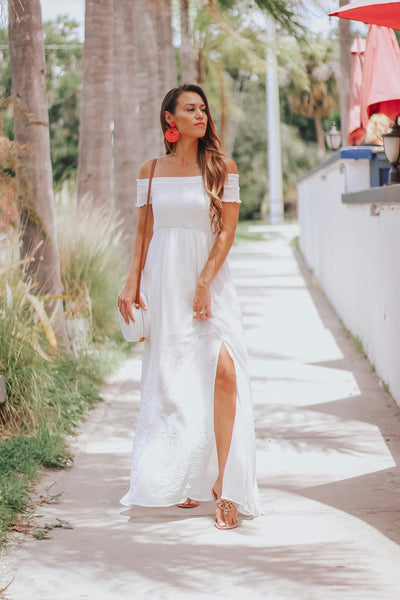 Off Shoulder Maxi Dress