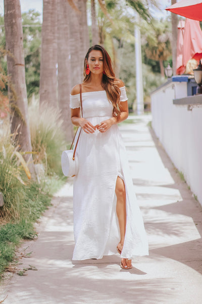 Off Shoulder Maxi Dress