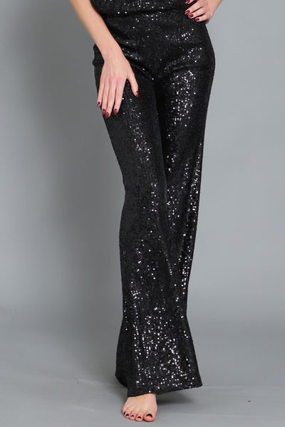 SEQUIN LONG PANTS