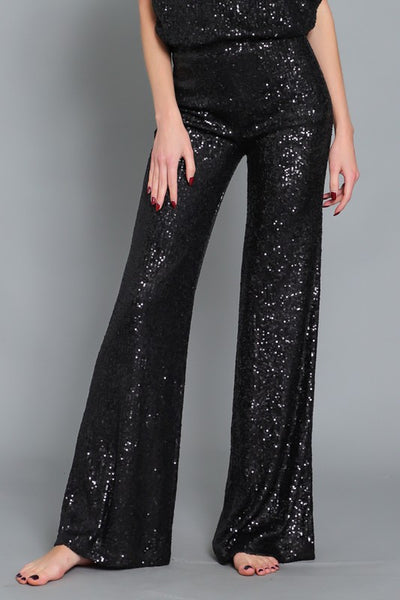 SEQUIN LONG PANTS