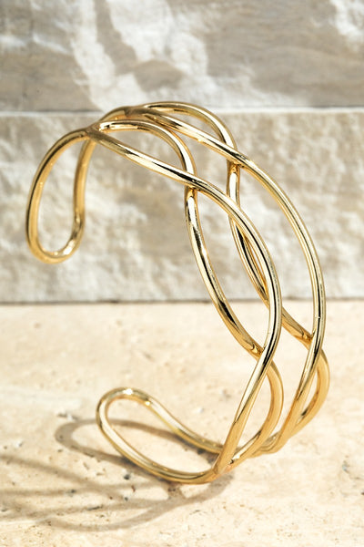 Brass Layered Twisted Bracelet